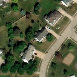 Bettendorf Beach Volleyball Court #3 — aerial view