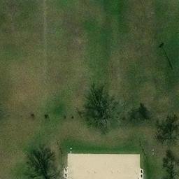 Sand Volleyball Court in Lansing, IL — aerial view