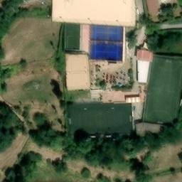 Sand Volleyball Court — aerial view