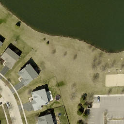 Joliet Beach Volleyball Court #1 — aerial view