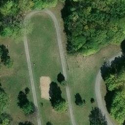 Sand Volleyball Court in Danbury Township, OH — aerial view