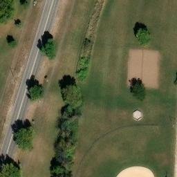 Bettendorf Beach Volleyball Court #1 — aerial view