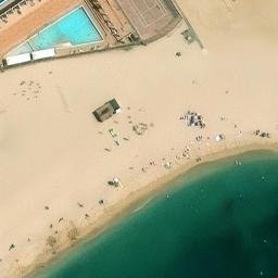 Sand Volleyball Court — aerial view