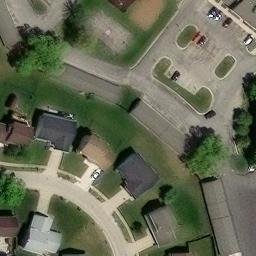 Des Moines Beach Volleyball Court #1 — aerial view