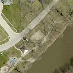 Shorewood Beach Volleyball Court — aerial view