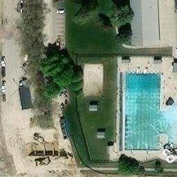 Brigham City Beach Volleyball Court — aerial view