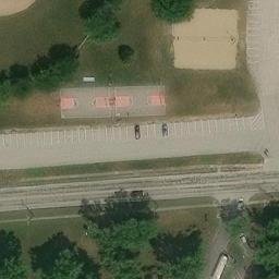 Avon Lake Beach Volleyball Court #1 — aerial view