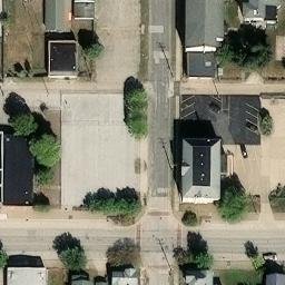 Rock Island Beach Volleyball Court #9 — aerial view