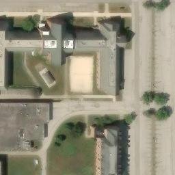 South Euclid Beach Volleyball Court #2 — aerial view