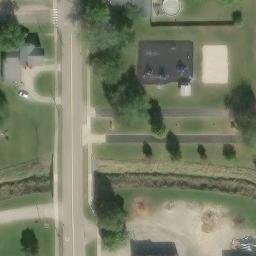 Stryker Beach Volleyball Court — aerial view
