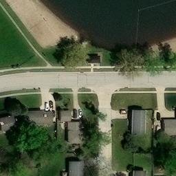Sand Volleyball Court in Norwalk, IA — aerial view
