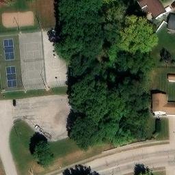 East Moline Beach Volleyball Court #6 — aerial view