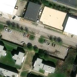 Cleveland Beach Volleyball Court #4 — aerial view