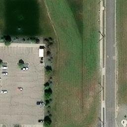 Sand Volleyball Court in Brigham City, UT — aerial view