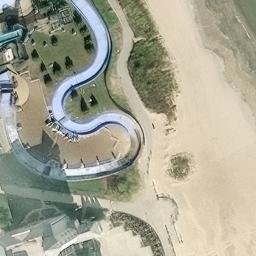 Sandusky Beach Volleyball Court — aerial view