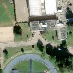 Sand Volleyball Court — aerial view