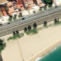 Sand Volleyball Court — aerial view