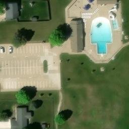 Norwalk Beach Volleyball Court #3 — aerial view