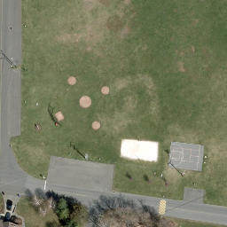 Candlewood Shores Beach Volleyball Court #1 — aerial view