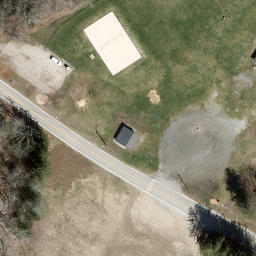 Oakdale Beach Volleyball Court — aerial view