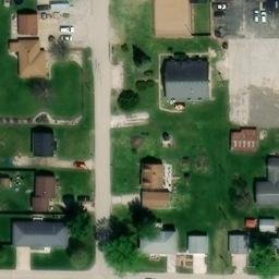 Sand Volleyball Court in Colona, IL — aerial view