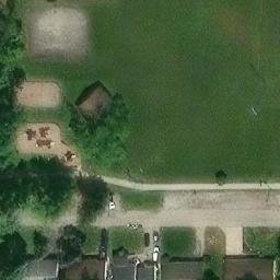 Sand Volleyball Court in Valparaiso, IN — aerial view