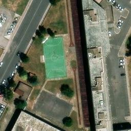 Volleyball Court near Latina — aerial view
