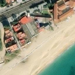 Sand Volleyball Court — aerial view