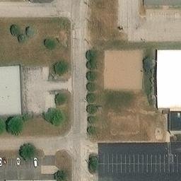 Rock Island Beach Volleyball Court #2 — aerial view