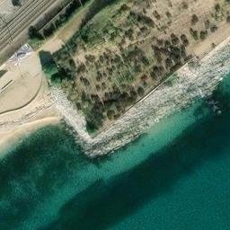 Sand Volleyball Court — aerial view
