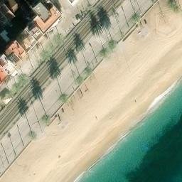 Sand Volleyball Court — aerial view