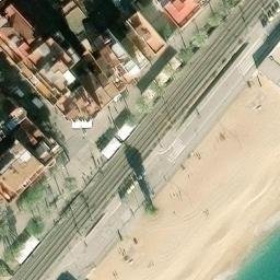 Sand Volleyball Court — aerial view