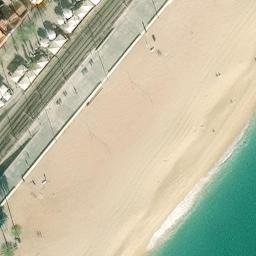 Sand Volleyball Court — aerial view