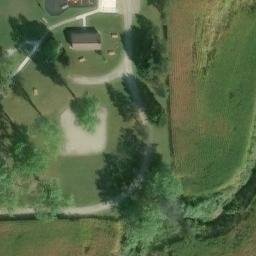 Sand Volleyball Court in Liberty Township, OH — aerial view