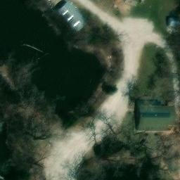 Sand Volleyball Court in Fremont, NE — aerial view
