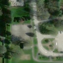 Sand Volleyball Court in Avon, OH — aerial view