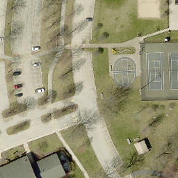 Channahon Beach Volleyball Court — aerial view