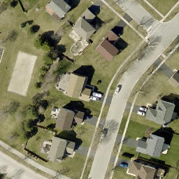 Minooka Beach Volleyball Court #1 — aerial view