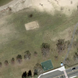 Germantown Beach Volleyball Court #3 — aerial view