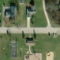 Tontogany Beach Volleyball Court — aerial view