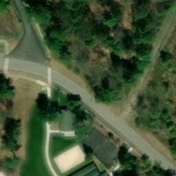 Eagles Mere Beach Volleyball Court — aerial view