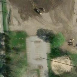 Sand Volleyball Court in North Olmsted, OH — aerial view