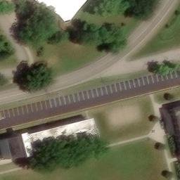 Sand Volleyball Court in Greenville, PA — aerial view