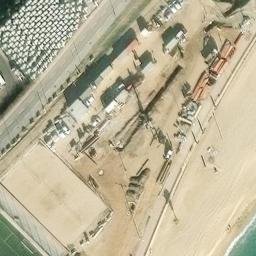 Sand Volleyball Court — aerial view