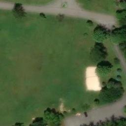 Sand Volleyball Court in Bainbridge, OH — aerial view