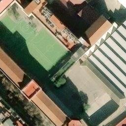 Volleyball Court near Barcelona — aerial view