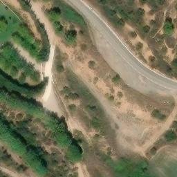 Sand Volleyball Court — aerial view