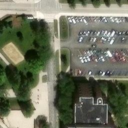 Bowling Green Beach Volleyball Court #6 — aerial view