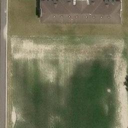 Sand Volleyball Court in Bowling Green, OH — aerial view
