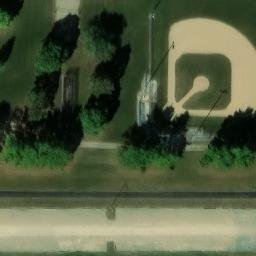 Princeton Beach Volleyball Court #1 — aerial view